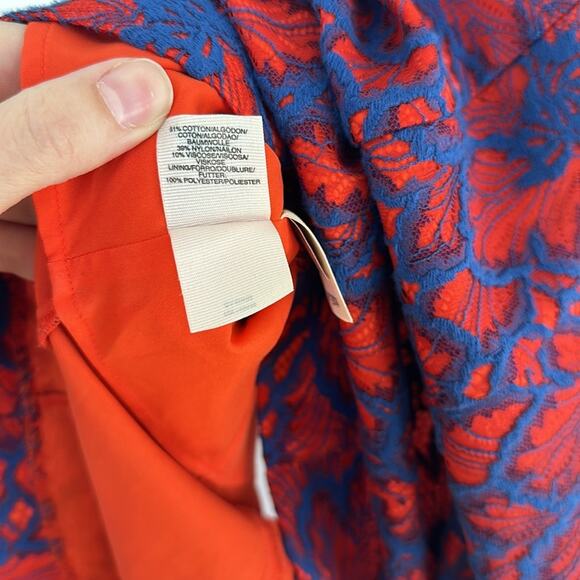 Rachel Rachel Roy Red Blue Fit & Flare Dress Size 4 - Picture 6 of 6